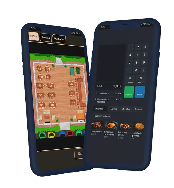 Sistema de comandas digital de Bracelit en dispositivo móvil